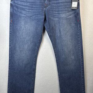 NWT True Religion Ricky‎ SN Straight Jeans Mens Size 38 Dark Indigo Blaster $159